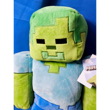 Load image into Gallery viewer, Mojang Minecraft Zombie Plush Stuffed Toy 18" Pillow Buddy With Tags
