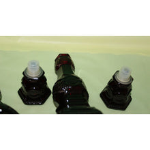 Load image into Gallery viewer, Ruby Red Glass Avon Cape Cod 1876 Pair Of Charisma Cologne Candlesticks Empty
