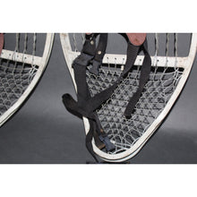 Load image into Gallery viewer, Vintage Original Military Issued Aluminum With Stainless Steel Cabling Snowshoes
