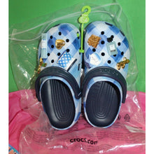 Load image into Gallery viewer, Bath &amp; Body Works Gingham Crocs Collab Sandals Clog Footwear W/ 8 Jibbitz W7 M5
