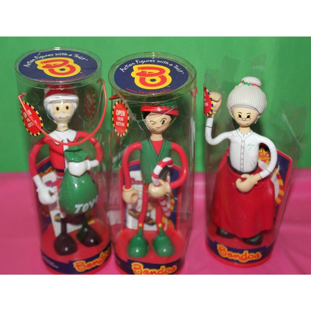 3 Piece Bendos Kid Galaxy Toys Mrs. Claus Ser 6 Mistletoe And Santa Series 3