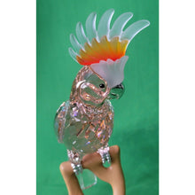 Load image into Gallery viewer, Swarovski Crystal Cockatoo Paradise Red Bird On Perch Retired Figurine 718565
