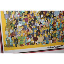 Load image into Gallery viewer, The Simpsons Where's Bart? Giclee Framed Art Limited Ed 303/500 200 Episode Fox

