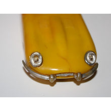 Load image into Gallery viewer, Zee Yellow Jaguar Convertible Plastic Vintage Toy Car Vehicle Model 2080
