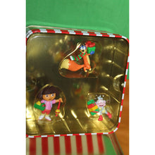 Load image into Gallery viewer, Nickelodeon Carlton Cards Dora The Explorer Friends Ornament Trio Set In Tin Box
