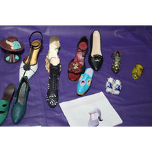 Load image into Gallery viewer, 22 Piece Nostalgia And Other Miniature Shoe Figurines Dress Form And Hat
