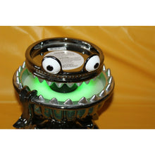 Load image into Gallery viewer, Bath &amp; Body Works 2021 Monster Glow Halloween 3 Wick Jar Pedestal Candle Holder
