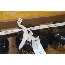 Load image into Gallery viewer, Rae Dunn Boo Spooky Haunted 3 Pc Pumpkin Black Ceramic Luster Candle Holders
