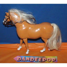 Load image into Gallery viewer, Mattel Barbie Walking Beauty Tan Horse 1997 Vintage Toy Pet
