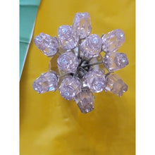 Load image into Gallery viewer, Swarovski Crystal Dozen Pink Roses Flowers In Vase
