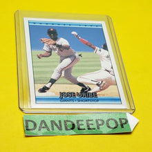 Load image into Gallery viewer, Jose Alta Uribe DonRuss 1991 Error Baseball Card 453 MLB Giants Shortstop
