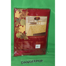 Load image into Gallery viewer, Fall Splendor Damask Claret Red Leaf Pattern Red Tablecloth Oblong 60 x 84
