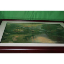 Load image into Gallery viewer, Thomas Kinkade Quiet Evening Offset Lithograph 1998 Framed Artist Signed 24x30
