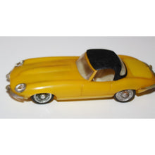 Load image into Gallery viewer, Zee Yellow Jaguar Convertible Plastic Vintage Toy Car Vehicle Model 2080
