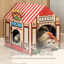 Load image into Gallery viewer, Cardboard Cat House with Scratcher
