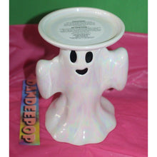 Load image into Gallery viewer, Bath &amp; Body Works Opalescent Pedestal Ghost Candle Holder Halloween 2024

