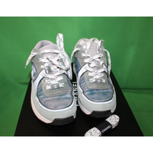 Load image into Gallery viewer, Chanel Fabric And Suede Calfskin Blue And Gray Sneakers G34360 Size Women's 36
