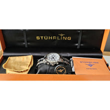 Load image into Gallery viewer, Stuhrling Raceway 564 Watch Swiss Quartz Krysterna Crystal Men's Stainless 42mm
