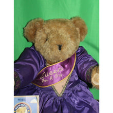 Load image into Gallery viewer, The Vermont Teddy Bear Co. Queen For A Day Honey Color Complete Companion 15"
