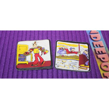 Load image into Gallery viewer, Vintage 2 Piece 1974 Blondie Dagwood Cartoon Puffy Square Magnets King Feature
