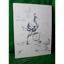 Load image into Gallery viewer, Nano Lopez Elizabeth Nanimals Ostrich Signature Art Giclee Canvas 186/199

