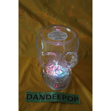 Load image into Gallery viewer, Bath &amp; Body Works 2021 Light Up Skull Head 3 Wick Jar Pedestal Candle Holder
