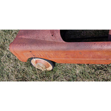 Load image into Gallery viewer, Antique AMF Hook And Ladder Pedal Car Firetruck Red Steel With Siren intact Toy
