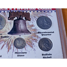Load image into Gallery viewer, America&#39;s Favorite Coins Set 40% Silver Kennedy Half Dollar Mercury Dime Nickel
