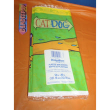 Load image into Gallery viewer, DesignWare American Greetings CatDog Plastic Tablecover 54 x 96" 1998 Viacom
