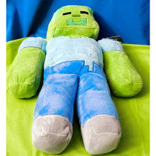 Load image into Gallery viewer, Mojang Minecraft Zombie Plush Stuffed Toy 18" Pillow Buddy With Tags
