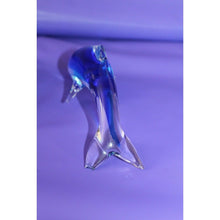 Load image into Gallery viewer, Cristal d'Arques Lead Crystal Dolphin On Wave Animal Figurine Decor W/ Smaller
