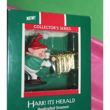 Load image into Gallery viewer, Vintage Hallmark Keepsake Hark Its Herald Ser 1 Holiday Christmas Ornament 1989
