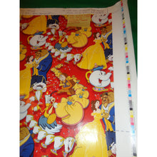 Load image into Gallery viewer, Walt Disney Beauty and The Beast 7 1981 Gift wrap Proof Verification Sheet set
