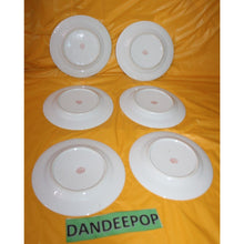 Load image into Gallery viewer, 6 Piece Antique Japanese Dragon Meikei China Painted Plates With Gold Trim
