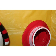 Load image into Gallery viewer, Rae Dunn Handsome Devil Gnome Seal Tight Ceramic Canister Halloween Spider Web
