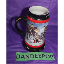 Load image into Gallery viewer, Anheuser Busch Budweiser A Perfect Christmas 1992 Beer Stein Drinkware Ceramarte
