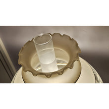 Load image into Gallery viewer, Quoizel 1978 Satin Lace Floral Gone With The Wind Large Hurricane Table Lamp 28"
