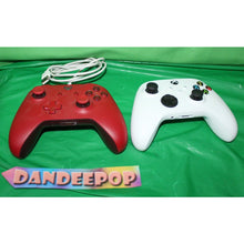 Load image into Gallery viewer, 2 Microsoft Video Game Controllers Red 1708 And White 1914
