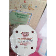 Load image into Gallery viewer, Enesco Cherished Teddies Figurine Stormi Hark The Herald Angels Sing 1996 In Box
