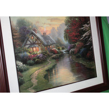 Load image into Gallery viewer, Thomas Kinkade Quiet Evening Offset Lithograph 1998 Framed Artist Signed 24x30
