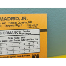 Load image into Gallery viewer, 1989 Alexander Alex Madrid Jr. Error DonRuss Baseball Card 604
