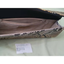 Load image into Gallery viewer, Ted Rossi NYC Python Snakeskin Bangle Clutch Wristlet Handbag C107 M10049
