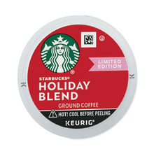Load image into Gallery viewer, Starbucks Holiday Blend Coffee, K-Cups, 22/Box, 4 Boxes/Carton
