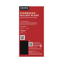 Load image into Gallery viewer, Starbucks Holiday Blend Coffee, K-Cups, 22/Box, 4 Boxes/Carton
