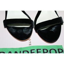 Load image into Gallery viewer, Sophia Webster Rosalind Velvet Sandal Stiletto Crystal Heel Shoes Women's 36.5
