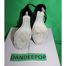 Load image into Gallery viewer, Sophia Webster Rosalind Velvet Sandal Stiletto Crystal Heel Shoes Women's 36.5
