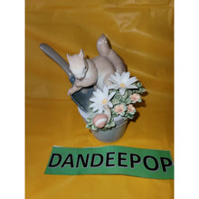 Load image into Gallery viewer, Lladro Daisa Squirrel Porcelain You Surprised Me Garden Snail Flower Pot 8026
