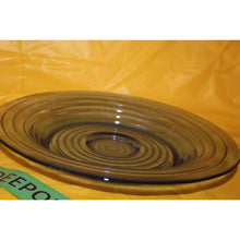 Load image into Gallery viewer, Vintage Blue Depression Glass Swirl Pattern Large Centerpiece Round Bowl
