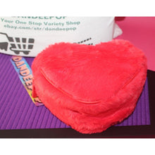 Load image into Gallery viewer, Bath &amp; Body Works Red Fuzzy Heart Shaped Crossbody Handbag 2024 Valentine Viacom
