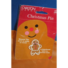 Load image into Gallery viewer, Carlton Cards American Greetings Christmas Pin Gingerbread vintage Accessory
